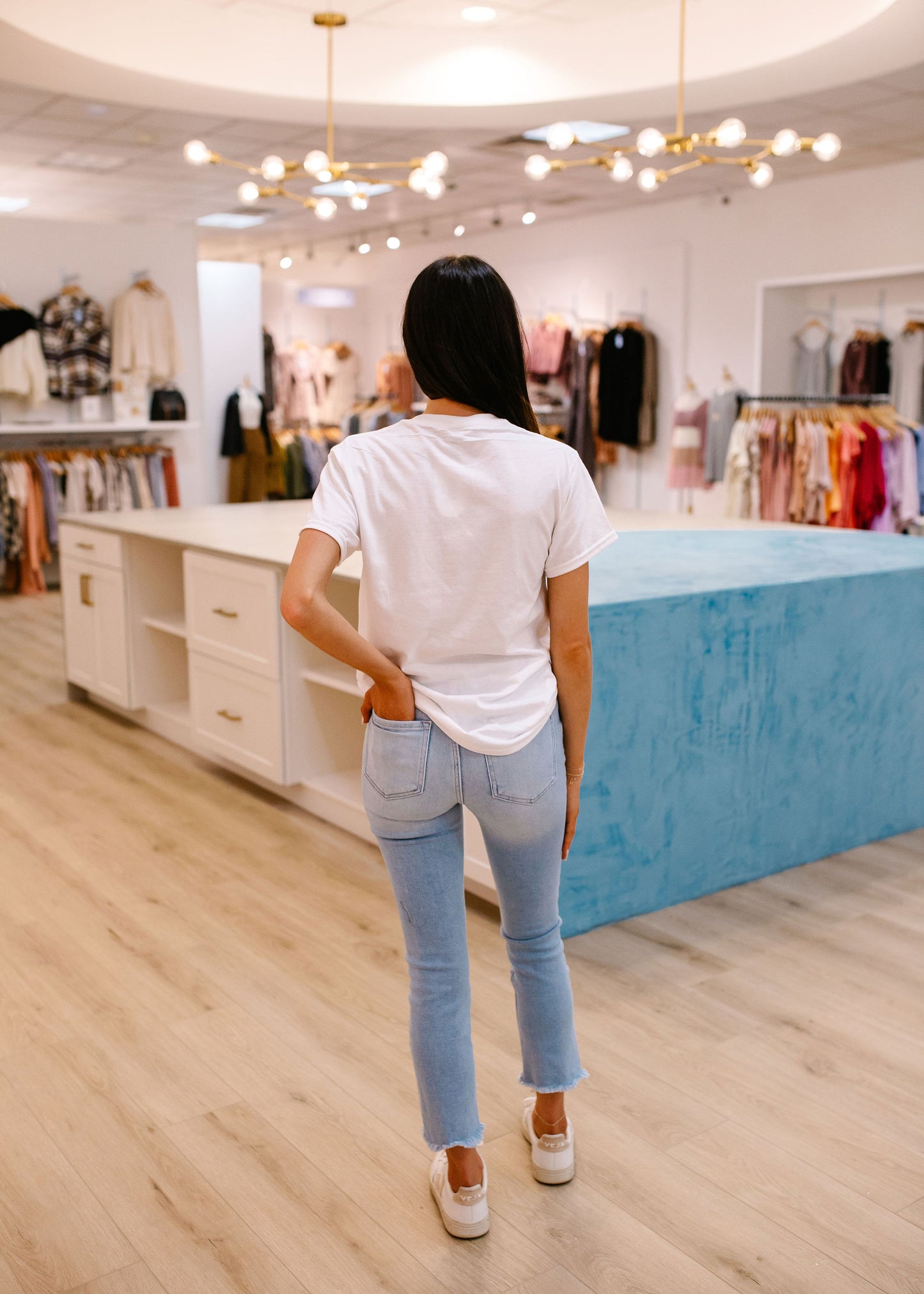 HR Skinny With Uneven HEM