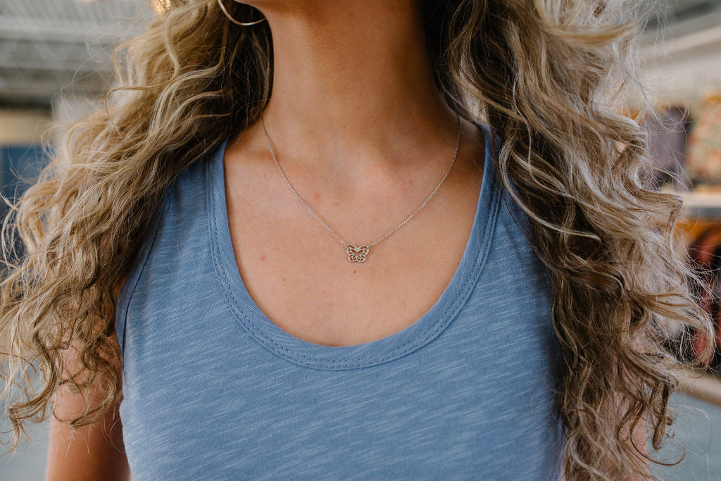 Butterfly Cutout Necklace