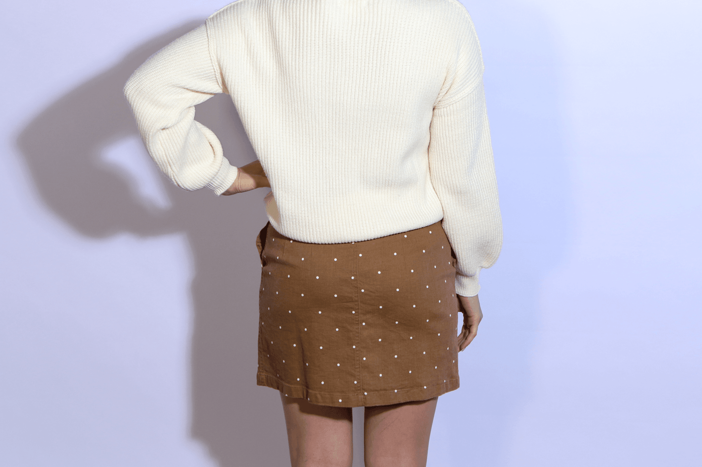 Polka Dot Waist Mini Skirt