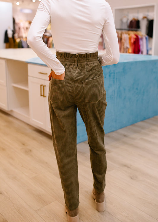 Wide Leg Corduroy Pants