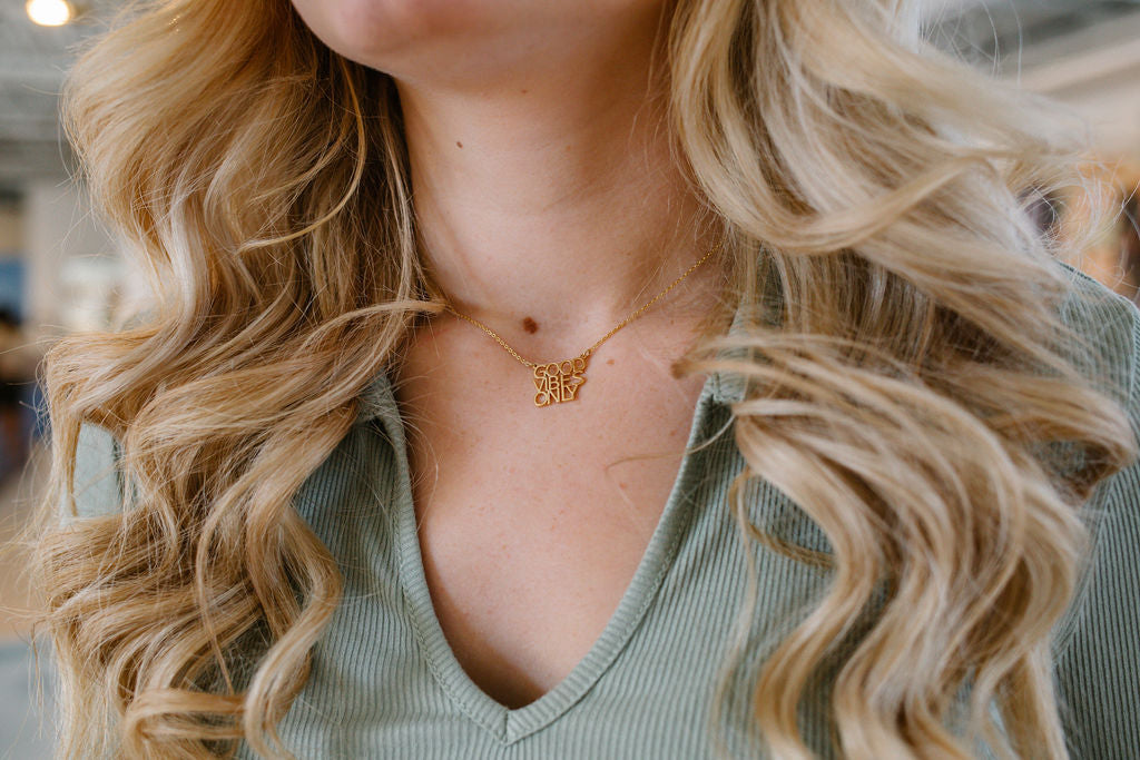 Long Sleeve Collared V-Neck Top