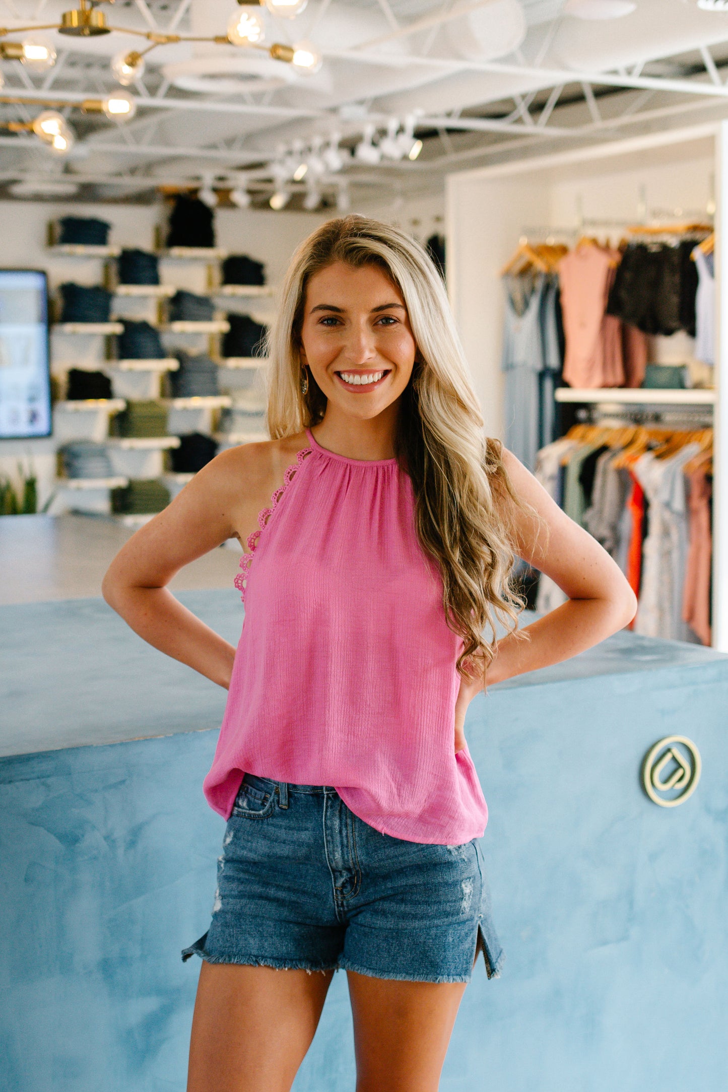 Delanie Lane Ruffled Tank