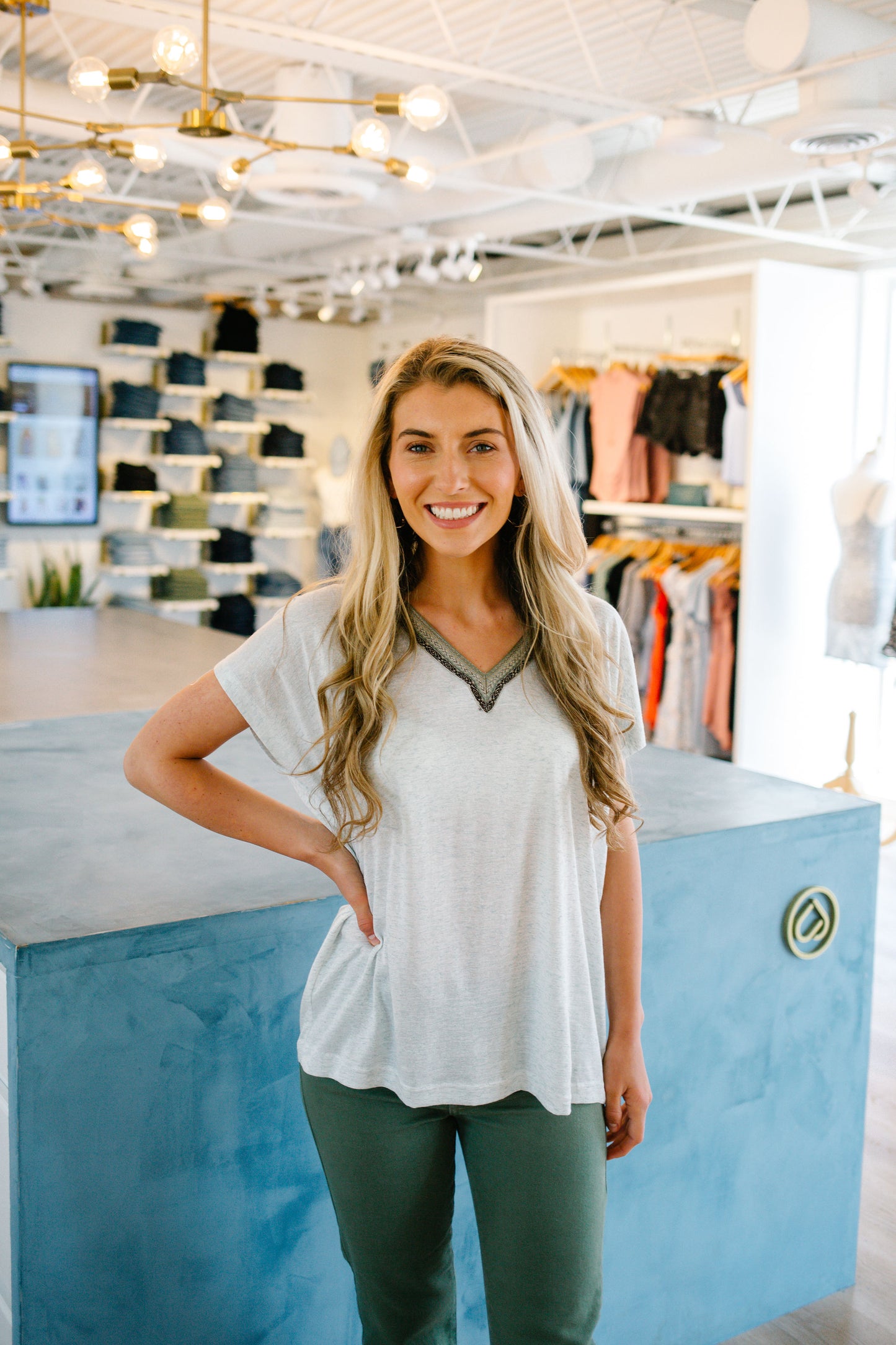 Jessie Road V Neck Top