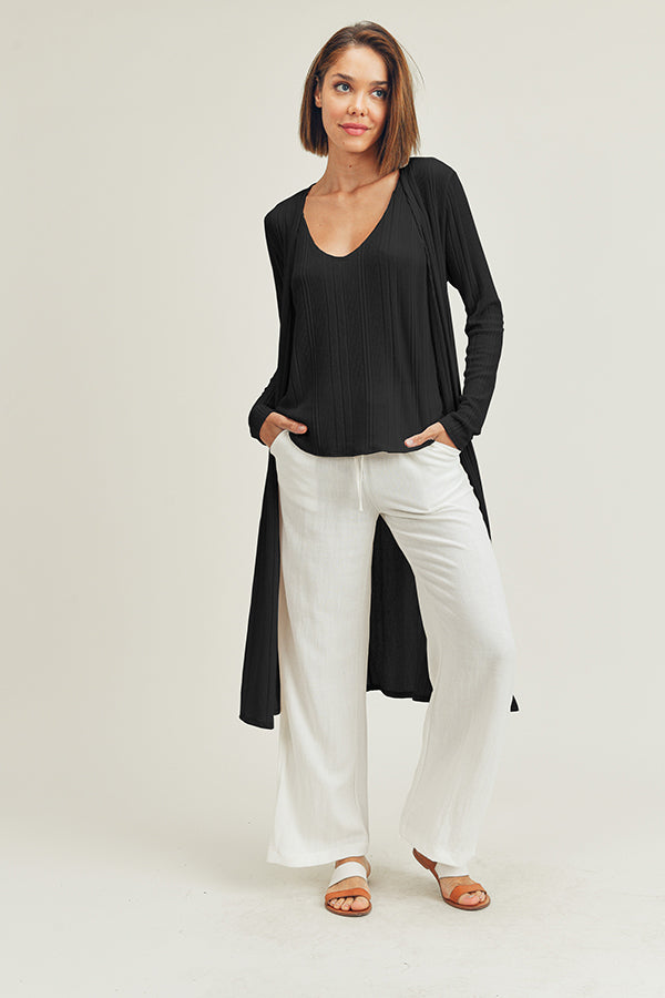 Ribbed Duster with Tank Set