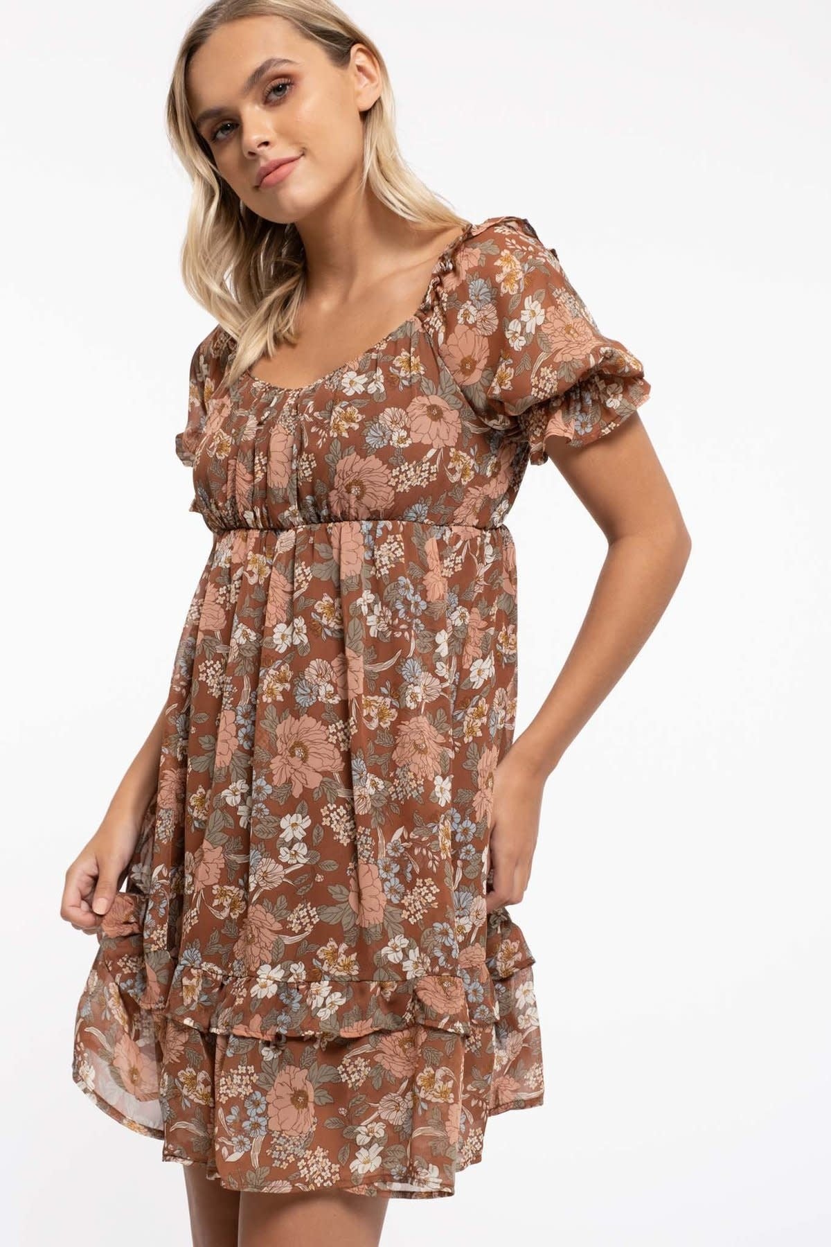 Floral Ruffled Dress