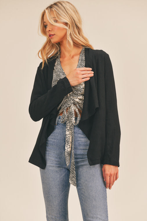 Waterfall Open Front Blazer