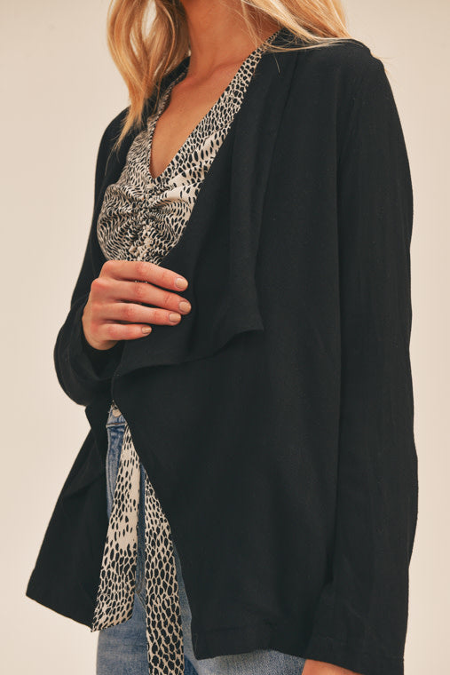 Waterfall Open Front Blazer